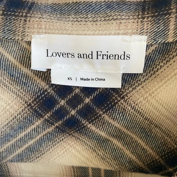 Lovers and Friends Gela oversized plaid flannel top - Picture 5 of 7